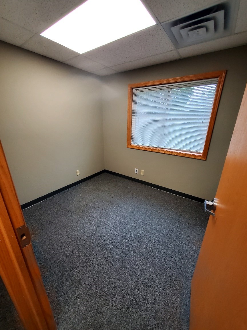 Private office with window in commercial office space for lease at Sagamore Business Center, La Porte